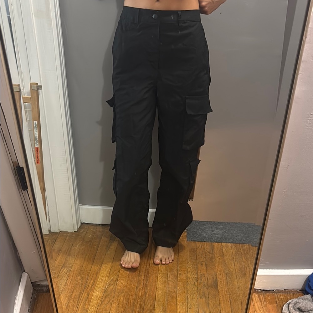Love Tree Black Cargo Pants Relaxed Fit